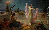 Hans Zatzka Famous Paintings - Moonlight Serenade